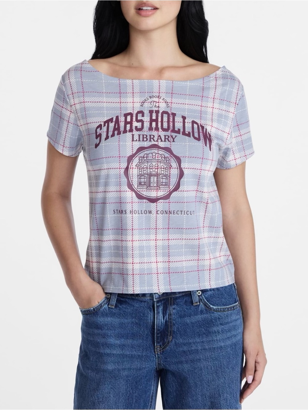 Gilmore Girls Off the Shoulder Skimmer Tee